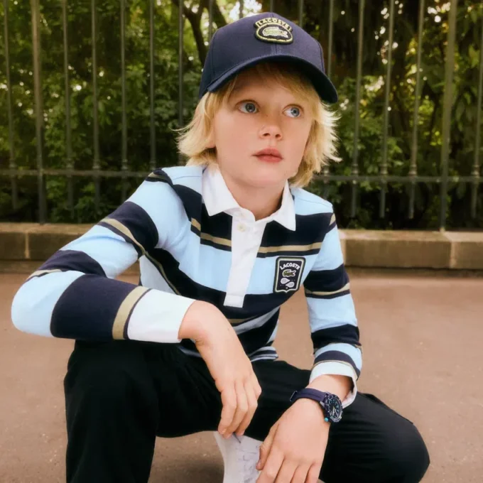 Gorra de sarga de algodón bordada para niño