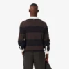 Polo de rugby a rayas de corte holgado para hombre