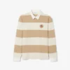 Polo de rugby a rayas de corte holgado para hombre