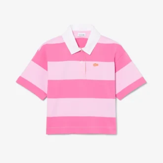 Polo de rugby oversize de algodón a rayas