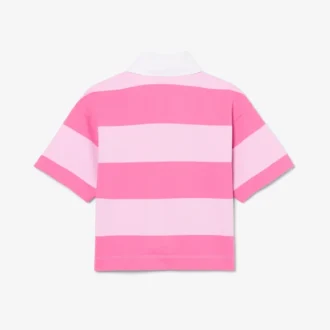 Polo de rugby oversize de algodón a rayas