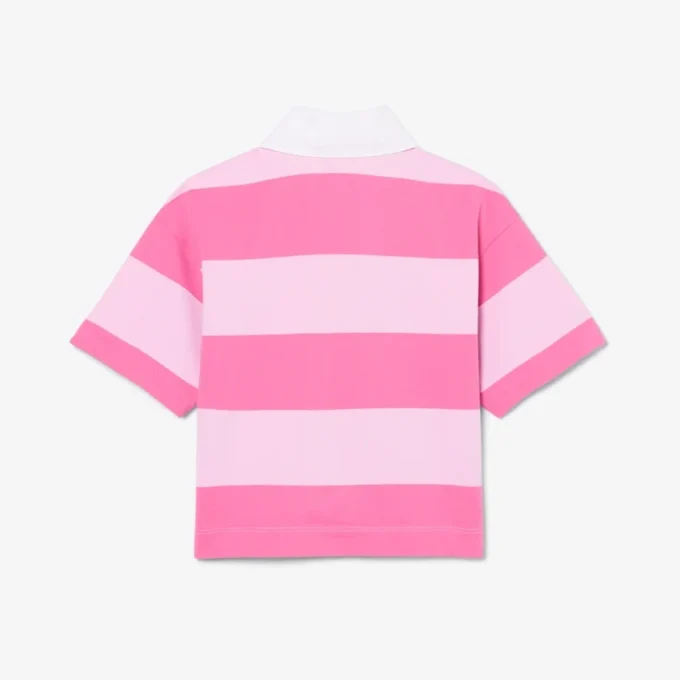 Polo de rugby oversize de algodón a rayas