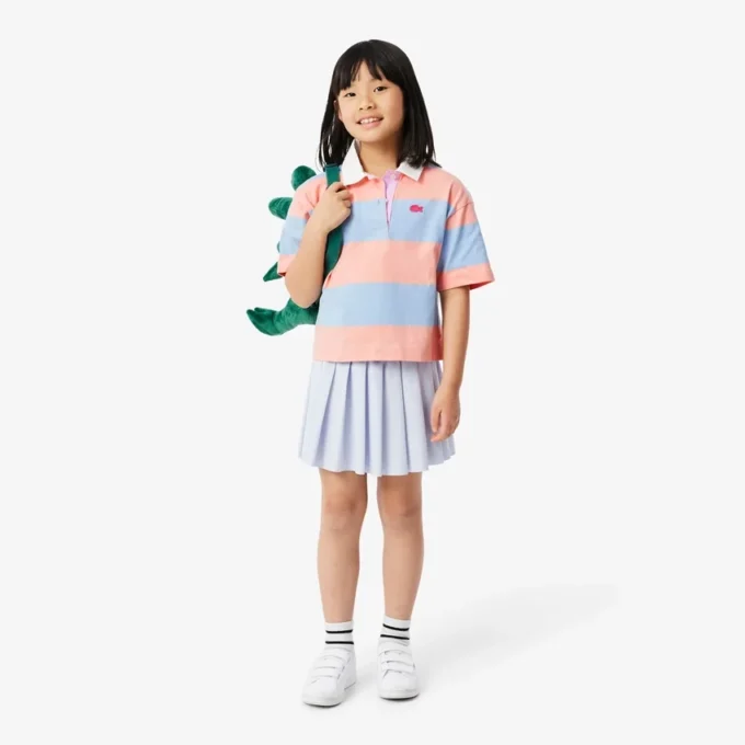 Polo de rugby oversize de algodón a rayas