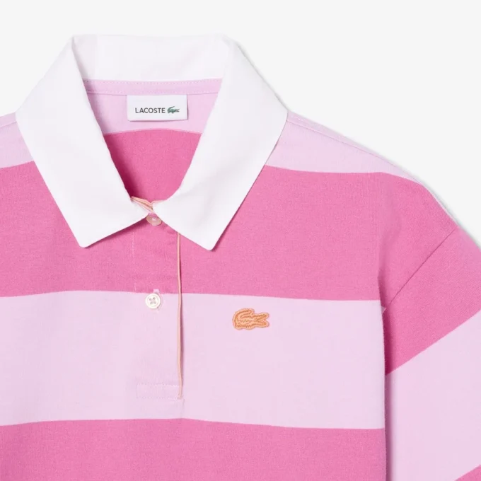 Polo de rugby oversize de algodón a rayas