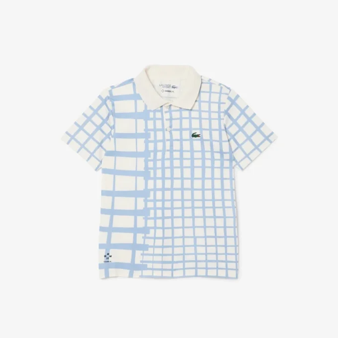 Polo de tenis de piqué a rayas para niño