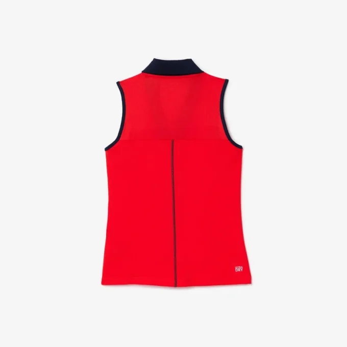 Polo de tenis sin mangas Ultra Dry de corte entallado para mujer