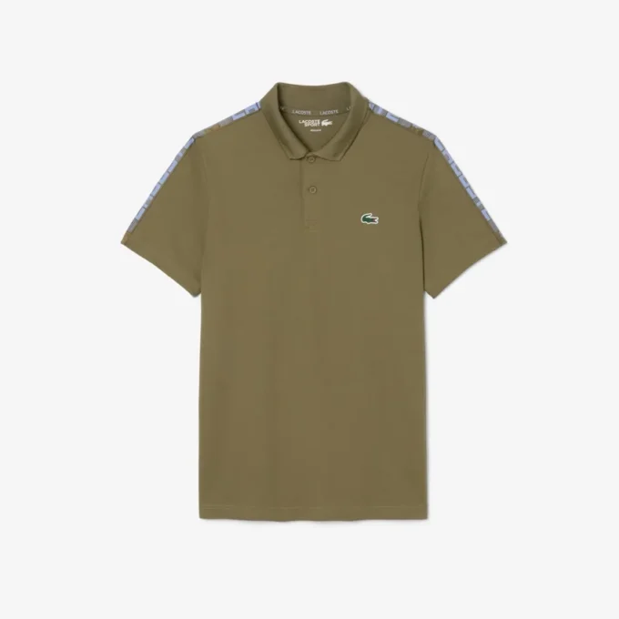 Polo de Tenis Ultra Dry con rayas de la marca para hombre