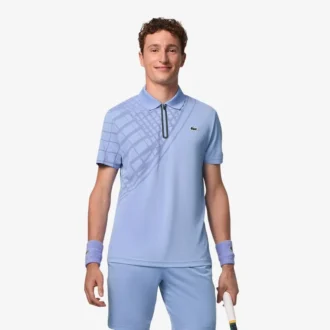Polo de Tenis Ultra Dry estampado de corte entallado para hombre