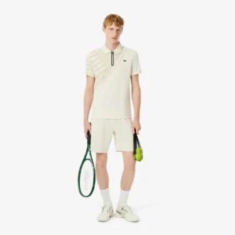 Polo de Tenis Ultra Dry estampado de corte entallado para hombre