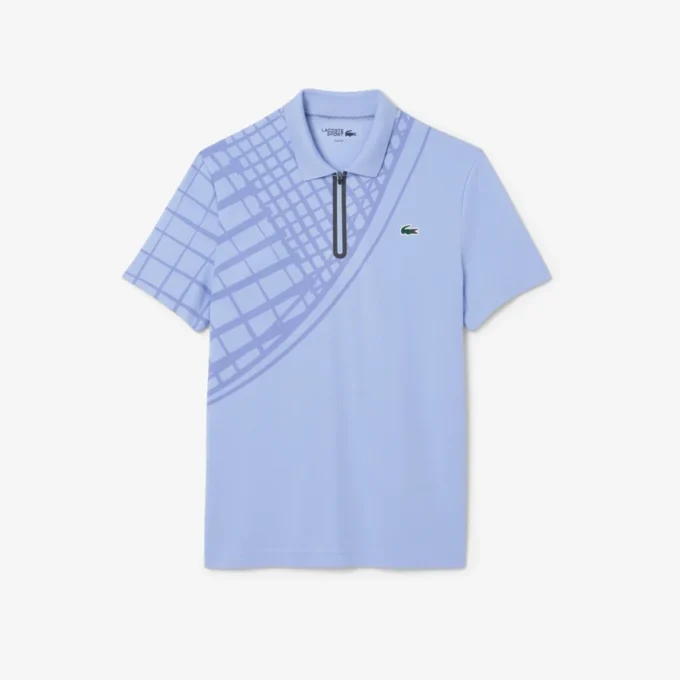 Polo de Tenis Ultra Dry estampado de corte entallado para hombre