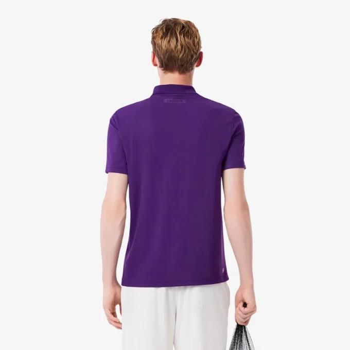 Polo de Tenis Ultra Dry estampado de corte entallado para hombre