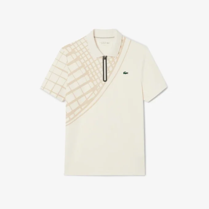 Polo de Tenis Ultra Dry estampado de corte entallado para hombre