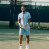 Polo de Tenis Ultra Dry estampado de corte entallado para hombre