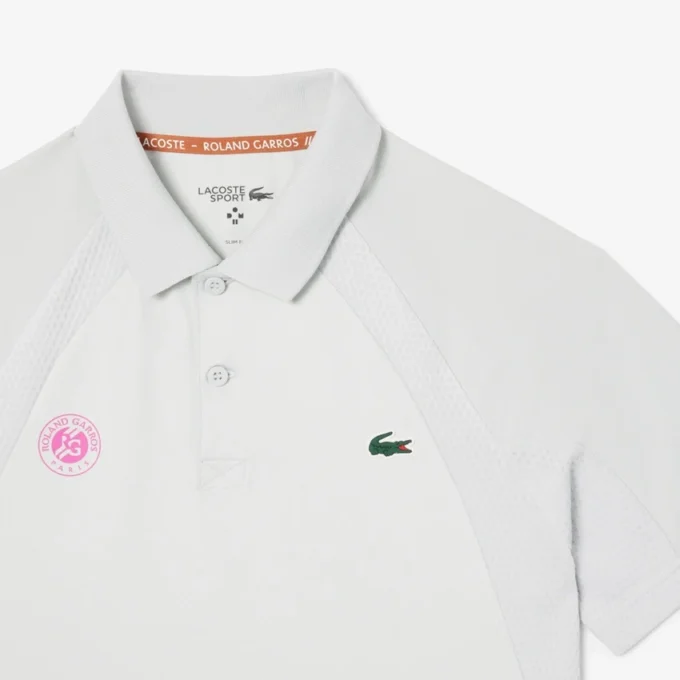 Polo deportivo de corte entallado para hombre, edición Roland Garros