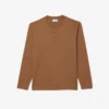 Polo Henley de manga larga para hombre