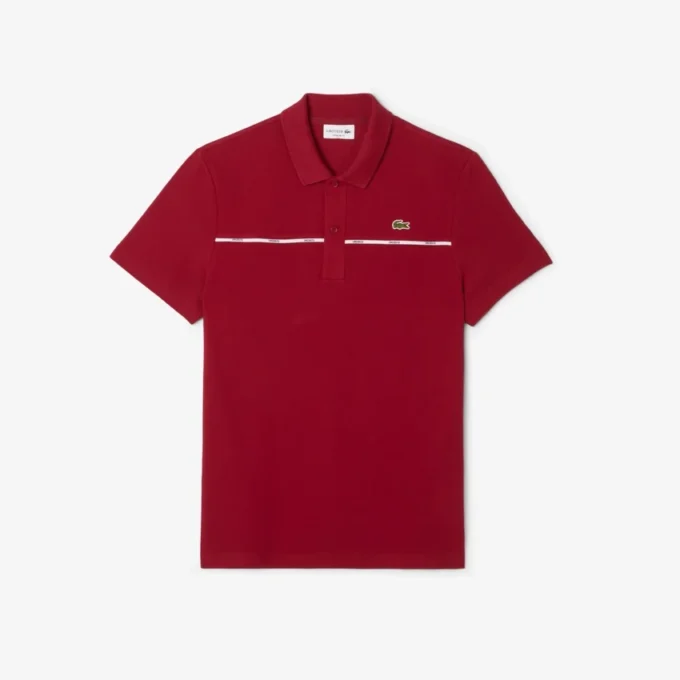 Polo L.12.12 con ribete con el logotipo, corte regular para hombre
