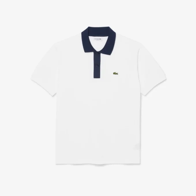 Polo L.12.12 de corte clásico con cuello en contraste para hombre