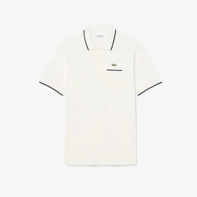 Polo L.12.12 de corte clásico con detalle de bolsillo para hombre