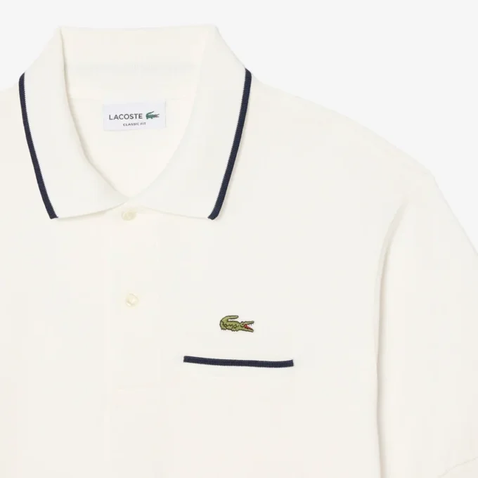 Polo L.12.12 de corte clásico con detalle de bolsillo para hombre