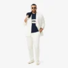 Polo L.12.12 de corte clásico con rayas llamativas para hombre