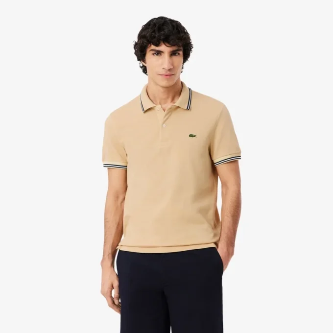 Polo L.12.12 de corte regular con detalles decorativos para hombre