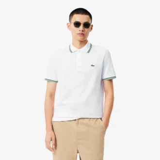 Polo L.12.12 de corte regular con detalles decorativos para hombre