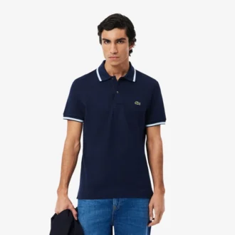 Polo L.12.12 de corte regular con detalles decorativos para hombre