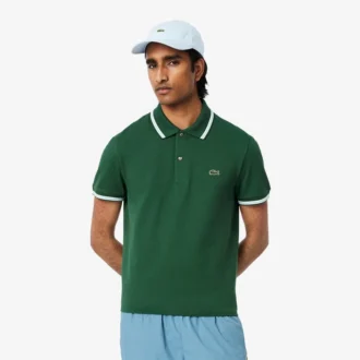 Polo L.12.12 de corte regular con detalles decorativos para hombre