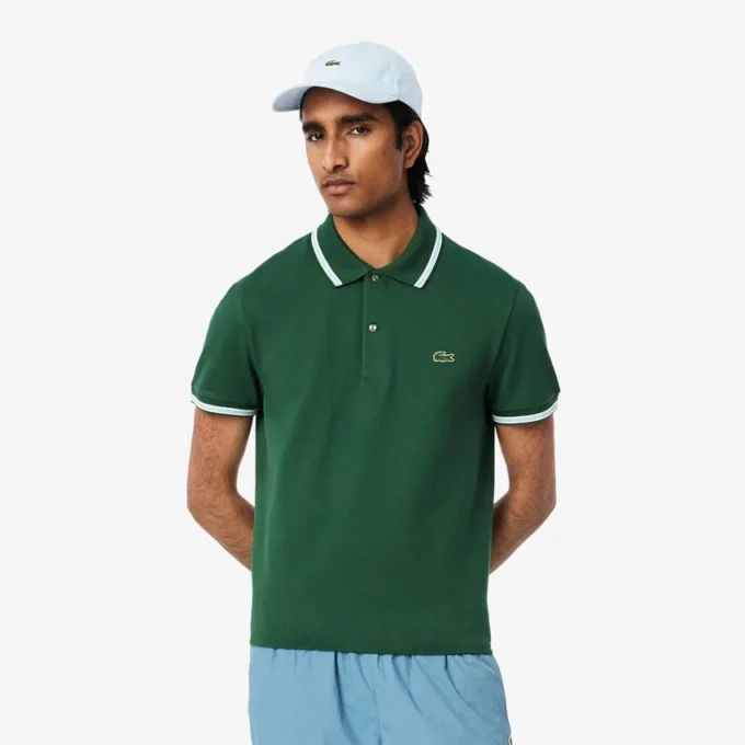Polo L.12.12 de corte regular con detalles decorativos para hombre