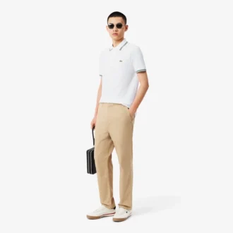 Polo L.12.12 de corte regular con detalles decorativos para hombre