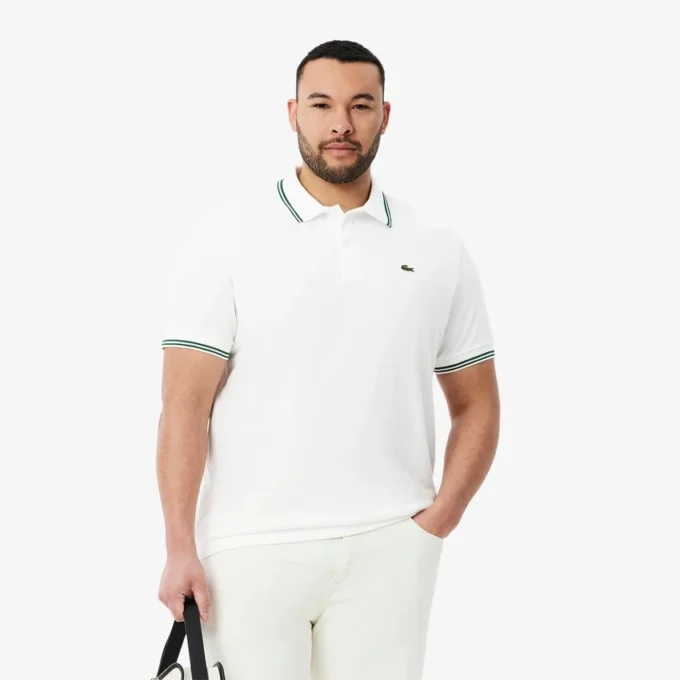Polo L.12.12 de corte regular con detalles decorativos para hombre