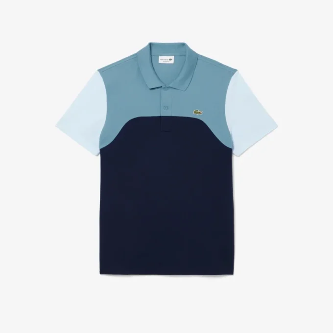 Polo L.12.12 de corte regular para hombre con bloques de color