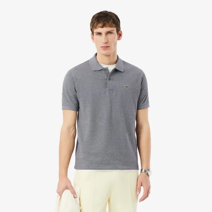 Polo L.12.12 jaspeado de corte clásico para hombre