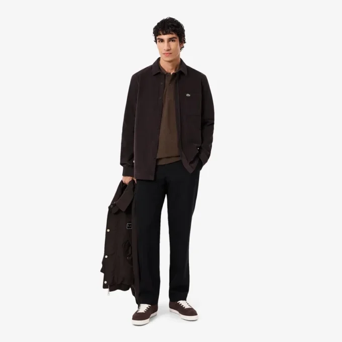 Polo L.12.12 jaspeado de corte clásico para hombre