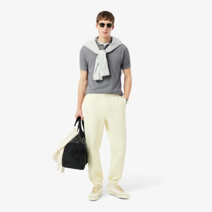 Polo L.12.12 jaspeado de corte clásico para hombre
