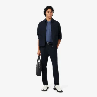 Polo L.12.12 jaspeado de corte clásico para hombre
