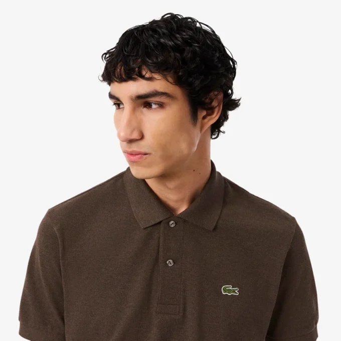 Polo L.12.12 jaspeado de corte clásico para hombre