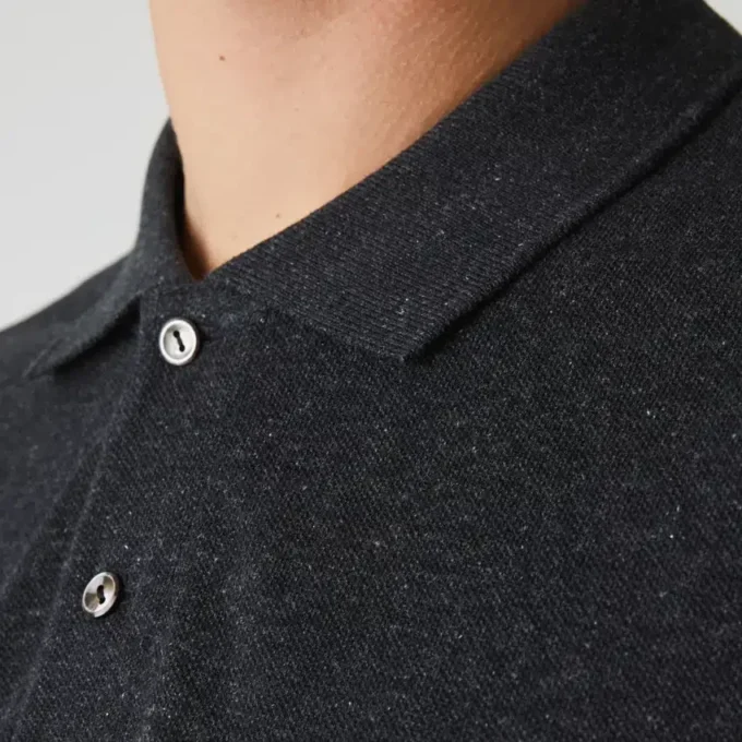 Polo L.12.12 jaspeado de corte clásico para hombre