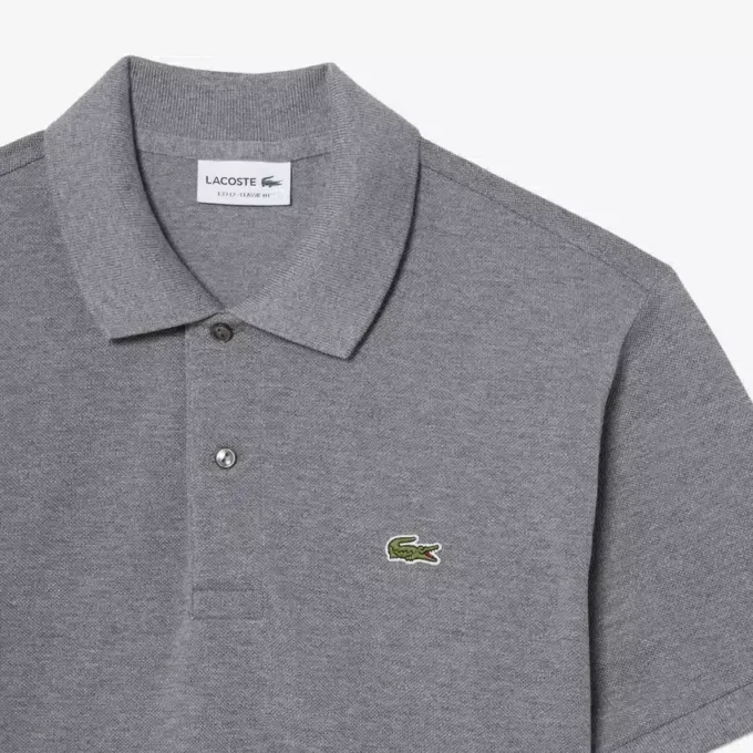 Polo L.12.12 jaspeado de corte clásico para hombre