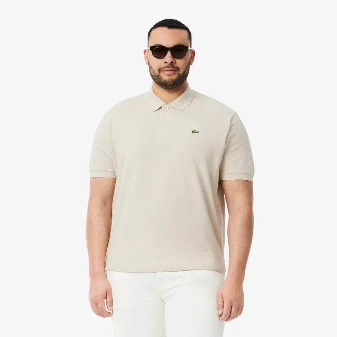 Polo L.12.12 jaspeado de corte clásico para hombre