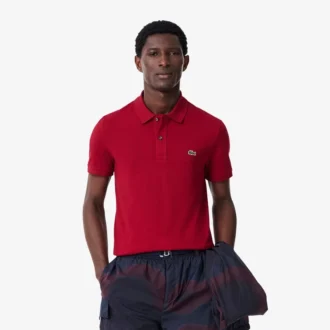 Polo L.12.12 Piqué de corte ajustado para hombre