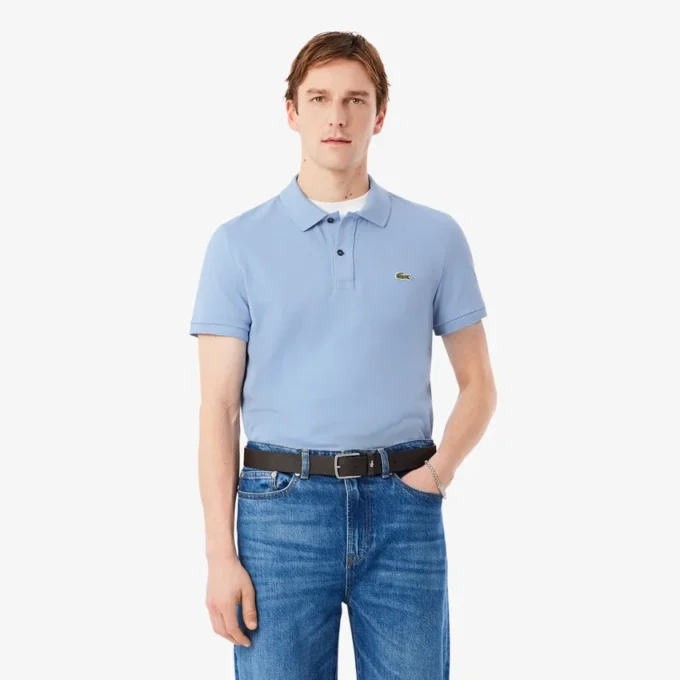 Polo L.12.12 Piqué de corte ajustado para hombre