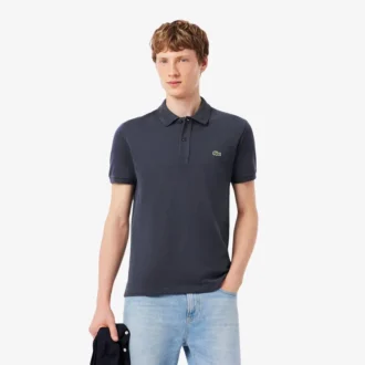 Polo L.12.12 Piqué de corte ajustado para hombre