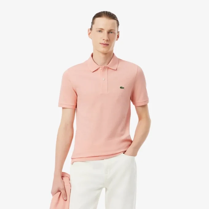 Polo L.12.12 Piqué de corte ajustado para hombre