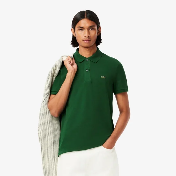 Polo L.12.12 Piqué de corte ajustado para hombre