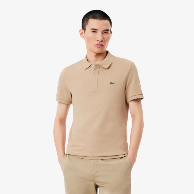 Polo L.12.12 Piqué de corte ajustado para hombre