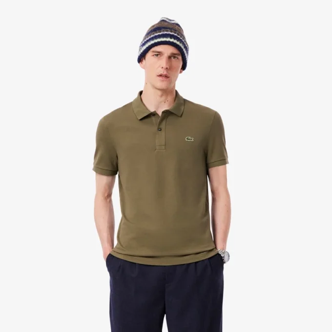 Polo L.12.12 Piqué de corte ajustado para hombre