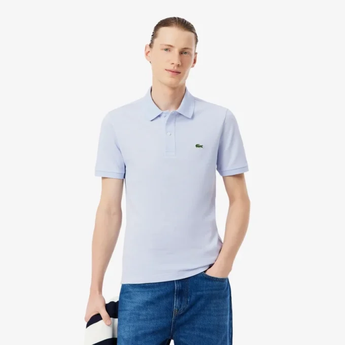Polo L.12.12 Piqué de corte ajustado para hombre