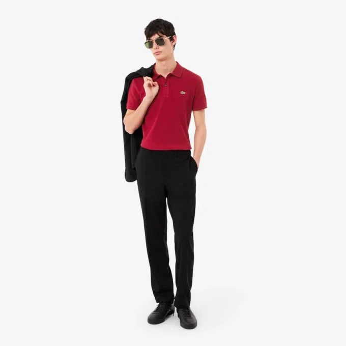 Polo L.12.12 Piqué de corte ajustado para hombre