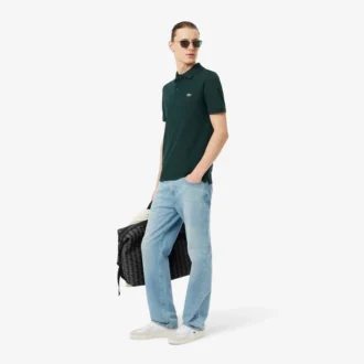 Polo L.12.12 Piqué de corte ajustado para hombre